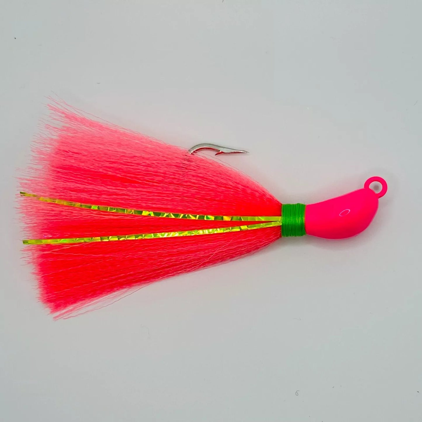 COBIA jig with MYLAR FLASH 8/0 HOOK