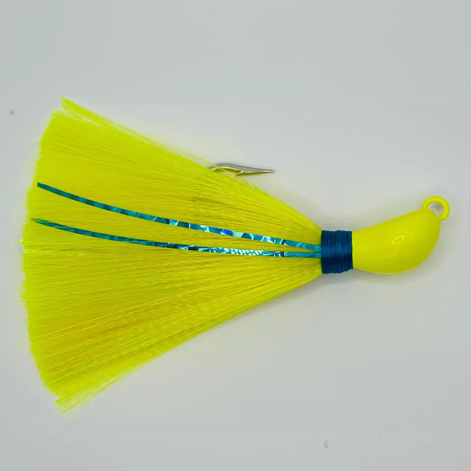 COBIA jig with MYLAR FLASH 8/0 HOOK